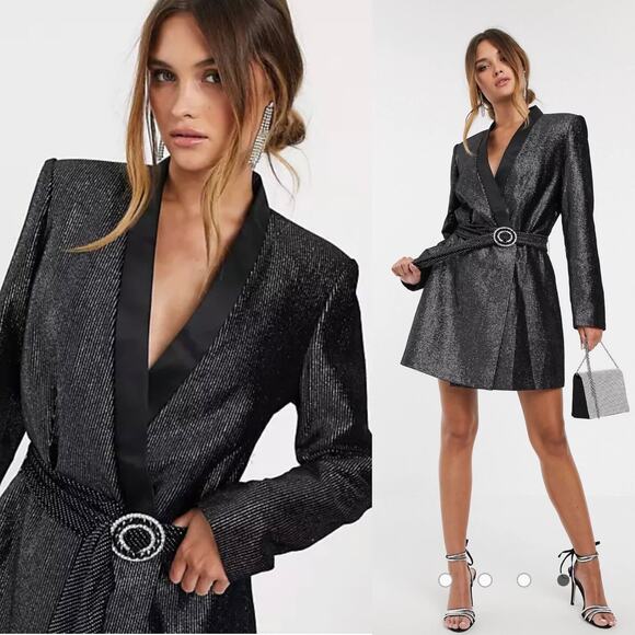 NWT Bronx and Banco Belle Blazer Dress in Black - Picture 1 of 6